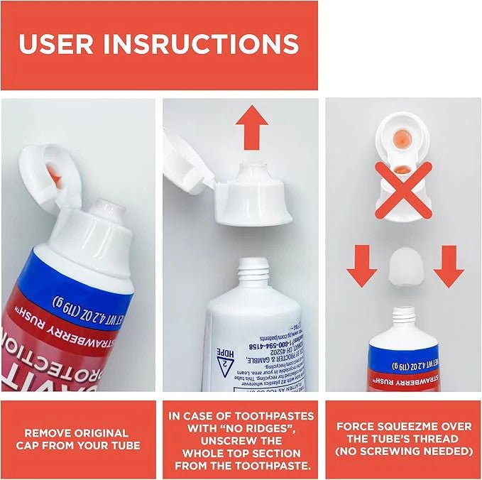 SqueezeMe Self Closing Toothpaste Cap AskSAMIE: Answers for Caregiving - AskSAMIE: Answers for Accessibility