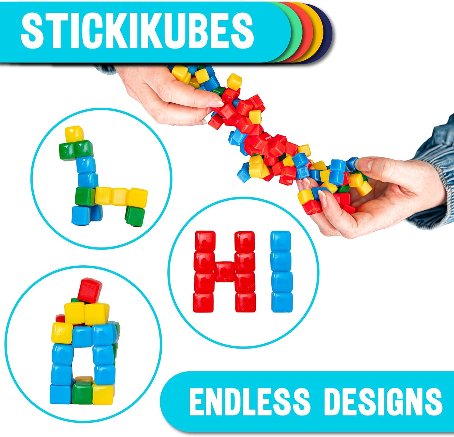 Mini Stacking Cubes connected with various designs from AskSAMIE