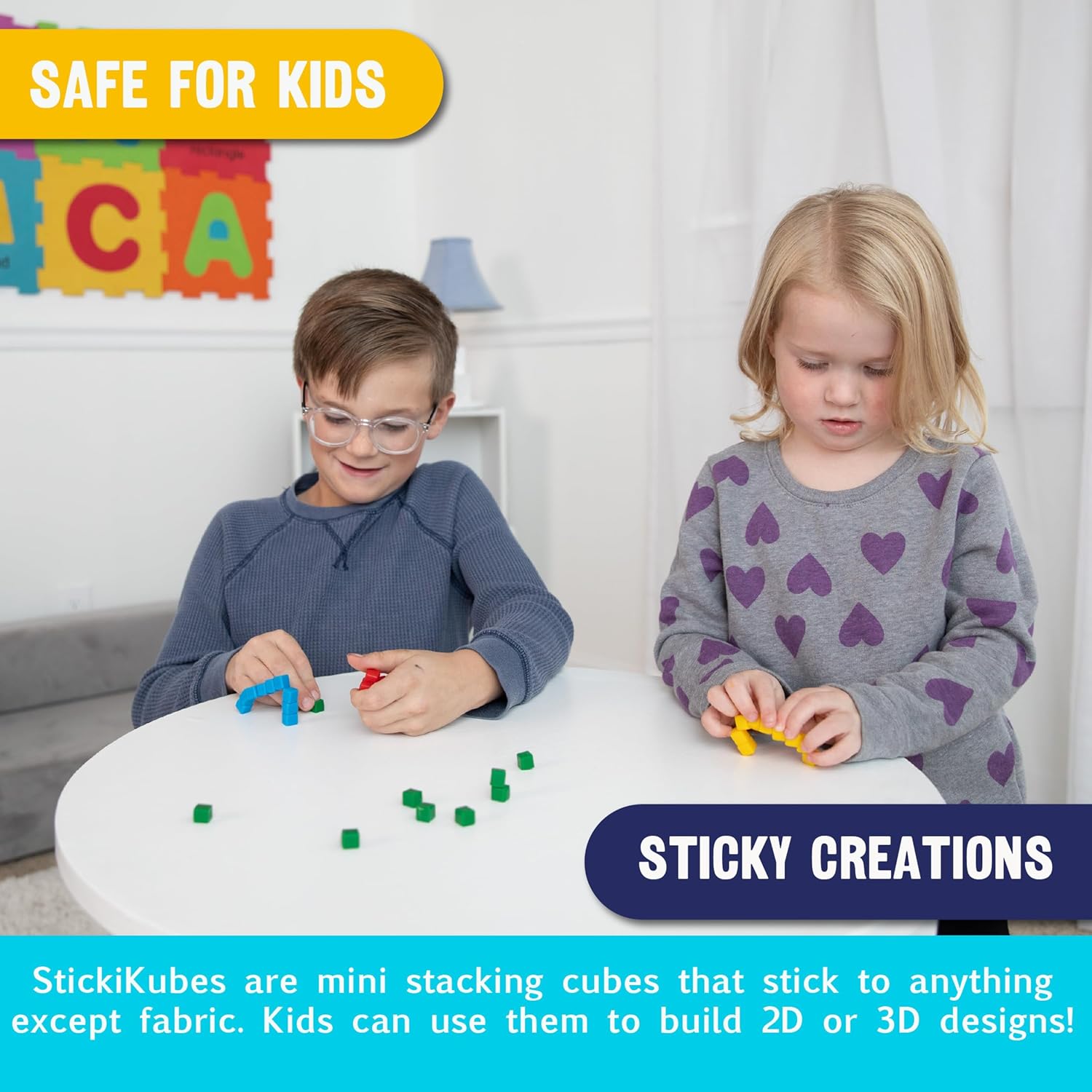 Mini Stacking Cubes being played by kids from AskSAMIE