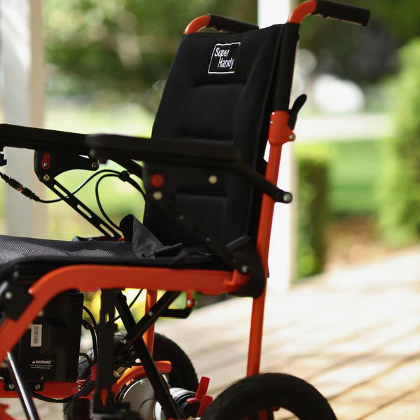 Lightweight Folding Power wheelchair backrest and armrests from AskSAMIE