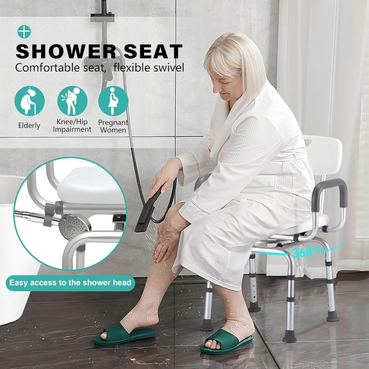 Swivel Shower Chair AskSAMIE: Answers for Caregiving - AskSAMIE: Answers for Accessibility