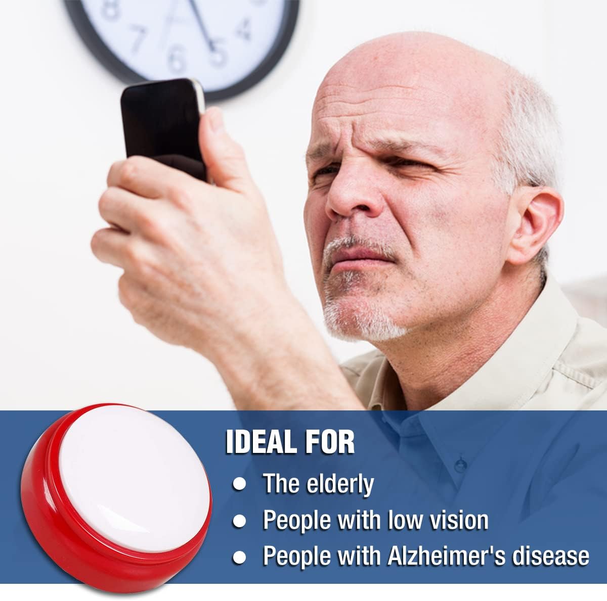 Talking Button Alarm Clock AskSAMIE: The Accessibility Marketplace - AskSAMIE: Answers for Accessibility