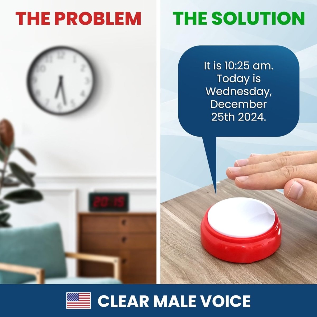 Talking Button Alarm Clock AskSAMIE: The Accessibility Marketplace - AskSAMIE: Answers for Accessibility