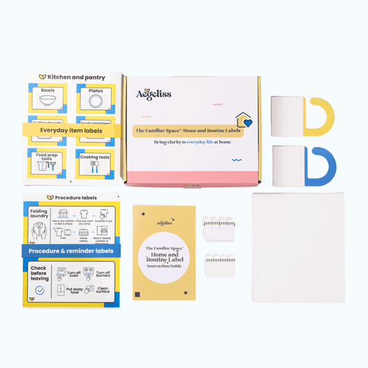 The Familiar Space Home and Routine Labels | Memory Support and Visual Support Aegeliss - AskSAMIE: Answers for Accessibility