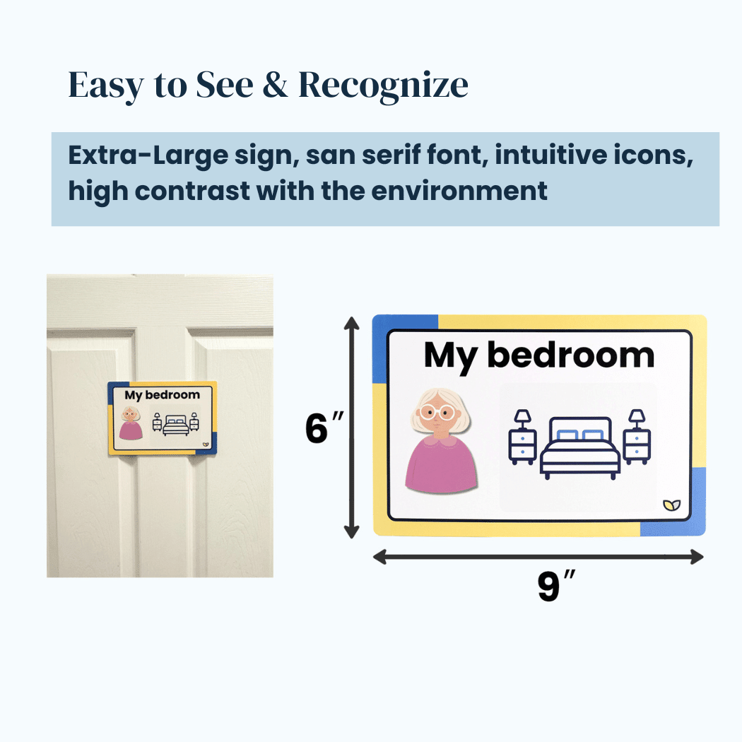 The Familiar Space Room Signs | Memory Support and Visual Support Aegeliss - AskSAMIE: Answers for Accessibility