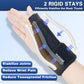 Cutaway showing the two bendable stays that run along each side of the thumb to stabilize the arthritic CMC joint and reduce tendon friction at the wrist.