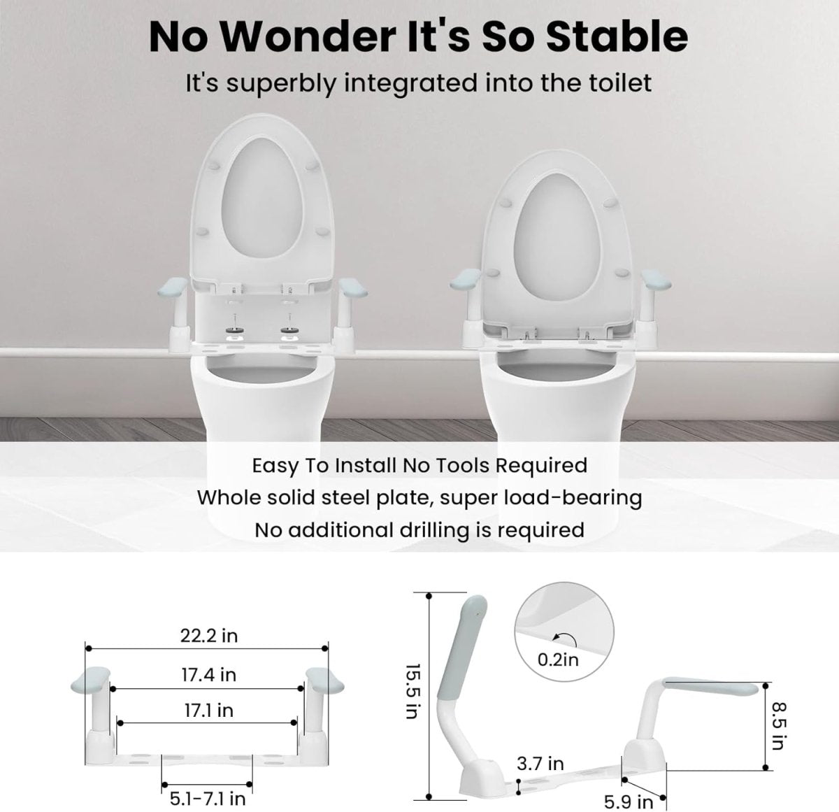 Toilet Safety Rails | Get up from the toilet easier AskSAMIE - AskSAMIE: Answers for Accessibility