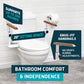 Toilet Safety Rails with Adjustable Height – No-Leg Design for Seniors Lunderg - AskSAMIE: Answers for Accessibility