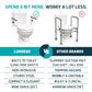 Toilet Safety Rails with Adjustable Height – No-Leg Design for Seniors Lunderg - AskSAMIE: Answers for Accessibility