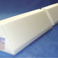Two part foam bed bumper, two 20 inch white foam sections that line up under the fitted sheet to form a 40 inch bed edge guard