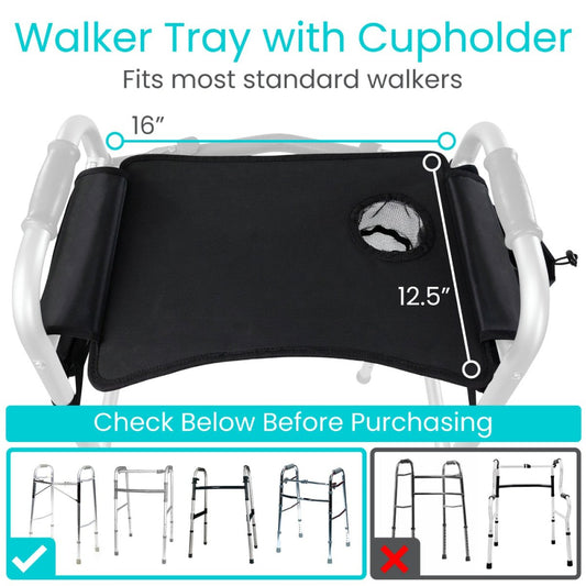 Walker Tray With Pockets Vive Health - AskSAMIE: Answers for Accessibility