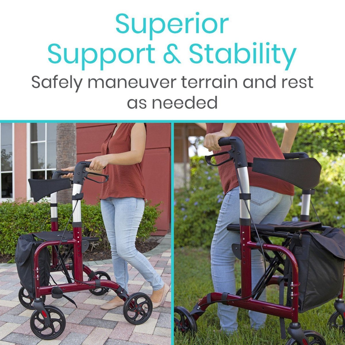 Wheelchair Rollator Combo Vive Health - AskSAMIE: Answers for Accessibility