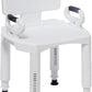 Wide and Flat Seat Shower Chair w/ Back & Arms AskSAMIE: Answers for Caregiving - AskSAMIE: Answers for Accessibility