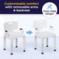 Wide and Flat Seat Shower Chair w/ Back & Arms AskSAMIE: Answers for Caregiving - AskSAMIE: Answers for Accessibility