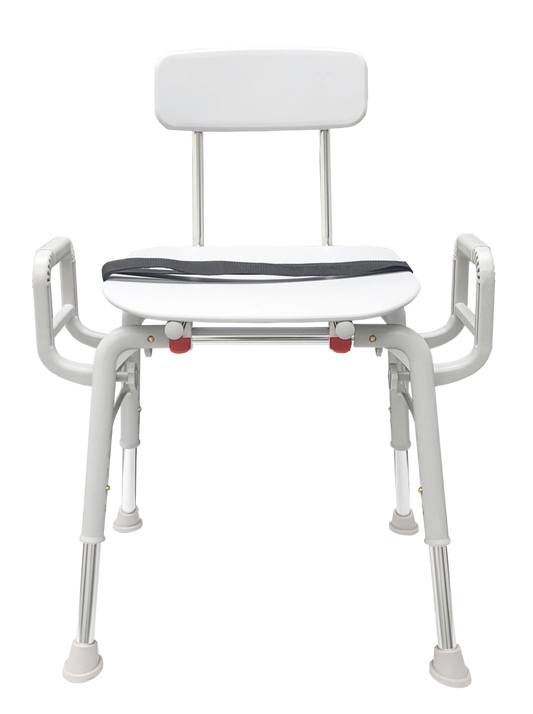 Wide Seat Shower Chair with Arms & Back Eagle Health - AskSAMIE: Answers for Accessibility