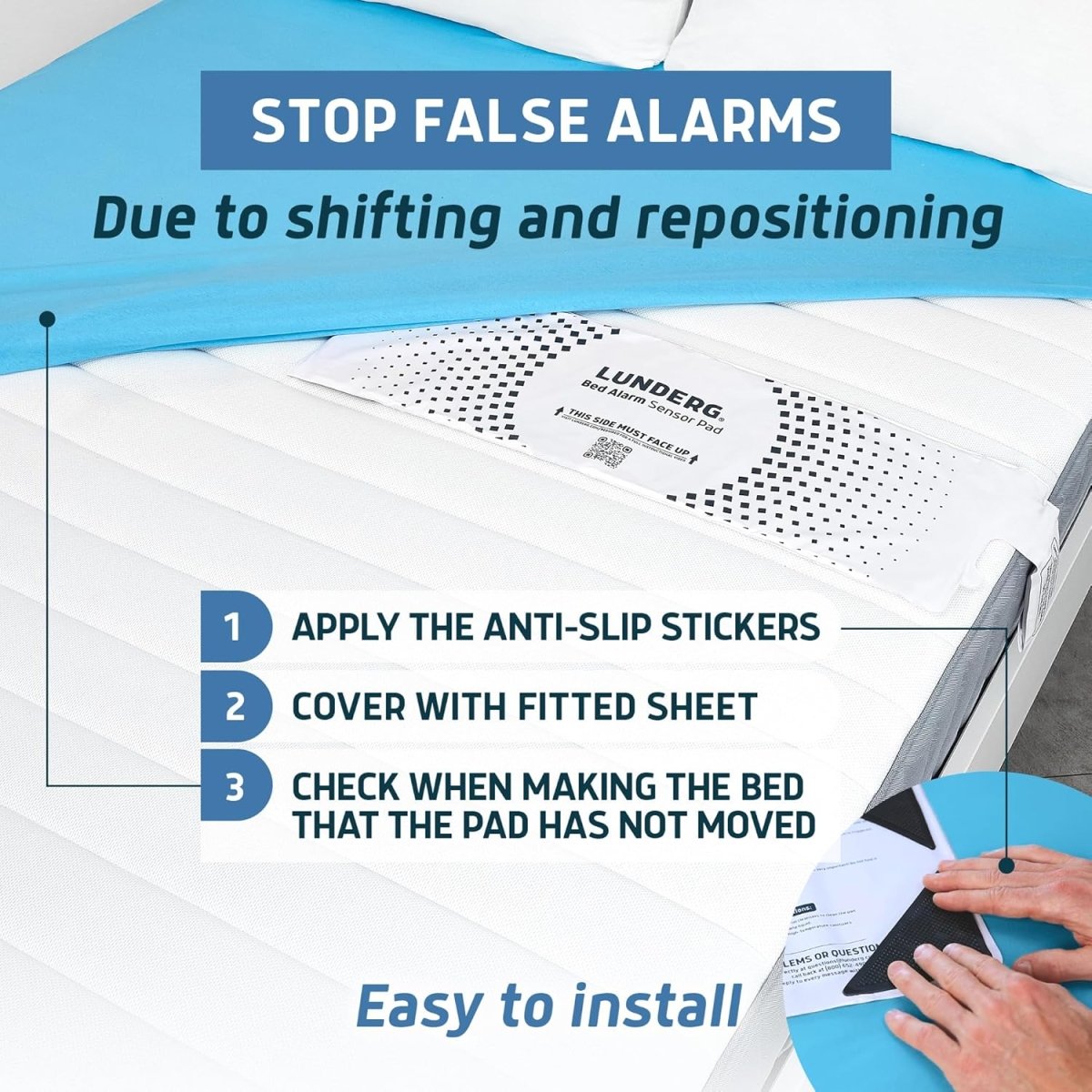 Wireless Bed Alarm for Elderly – Fall Prevention Bed Exit Sensor Lunderg - AskSAMIE: Answers for Accessibility