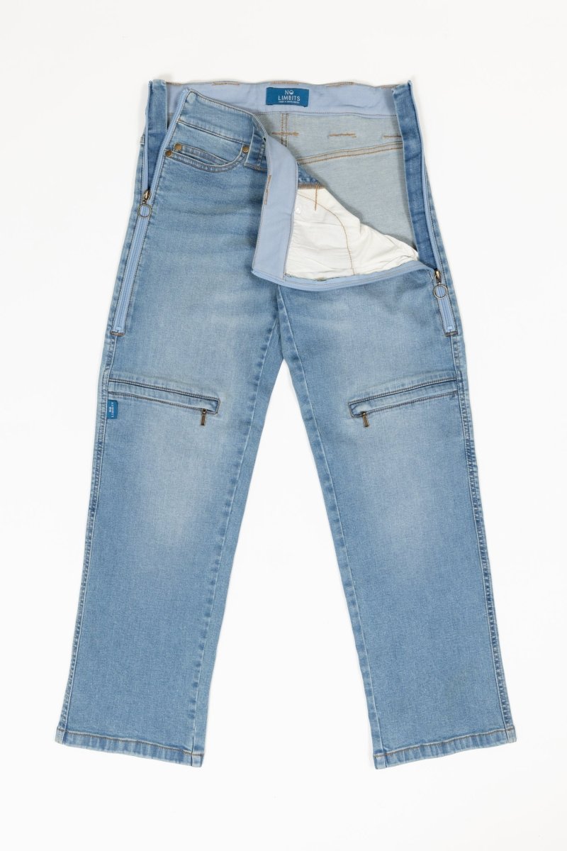 Women's Adaptive Denim Wheelchair Pant No Limbit - AskSAMIE: Answers for Accessibility