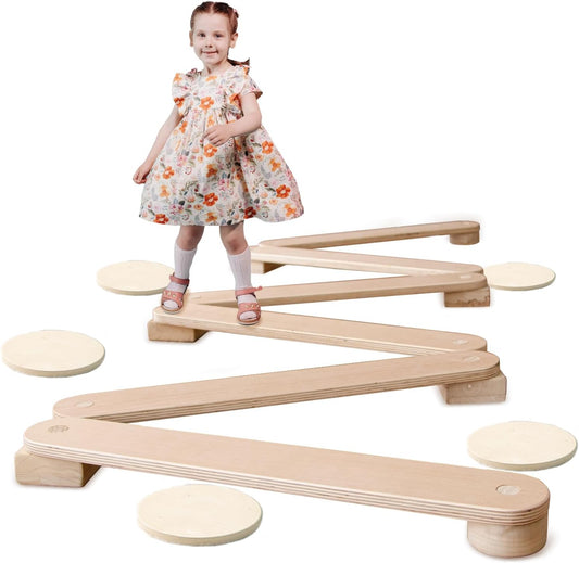 Balance Beam Wooden Stepping stones from AskSAMIE