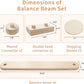 Balance Beam Wooden Stepping stones dimensions from AskSAMIE