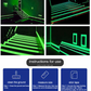 glowing stair tread on stairs, and hallway