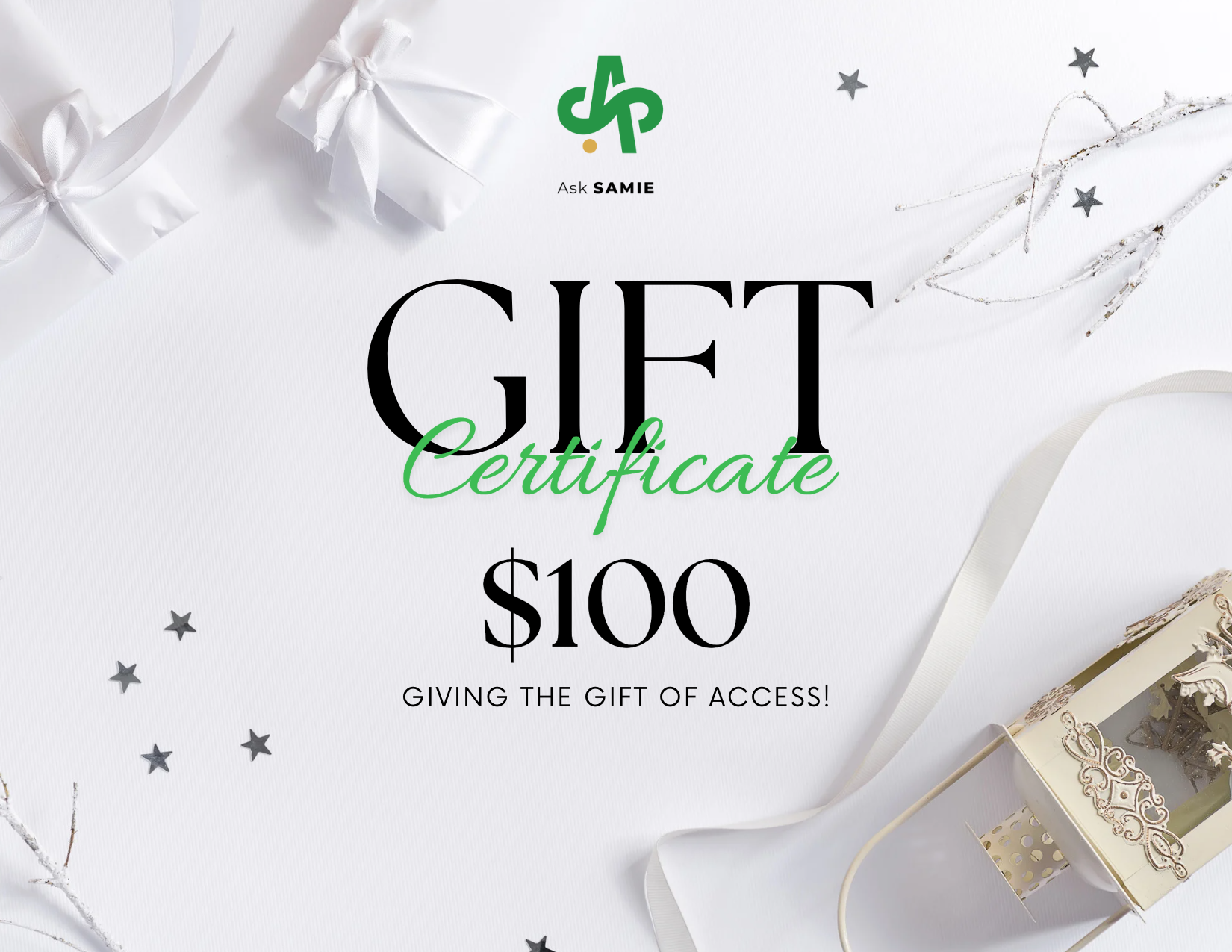 AskSAMIE gift card for $100