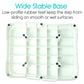 Wide non slip base