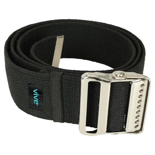 60" gait belt black