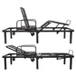 adjustable queen sized bed frame with head and knees up