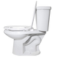 elevated toilet seat on toilet