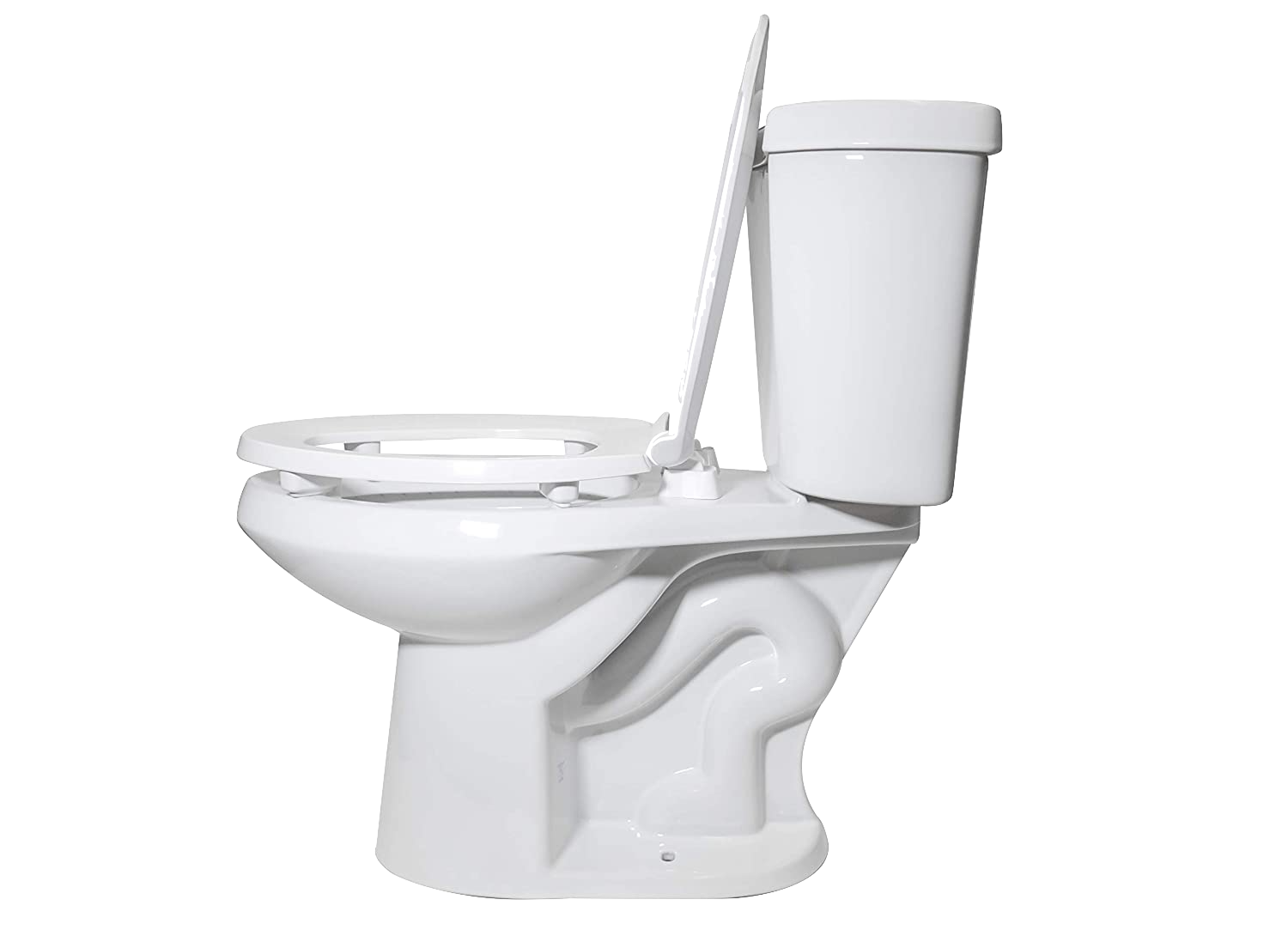 elevated toilet seat on toilet