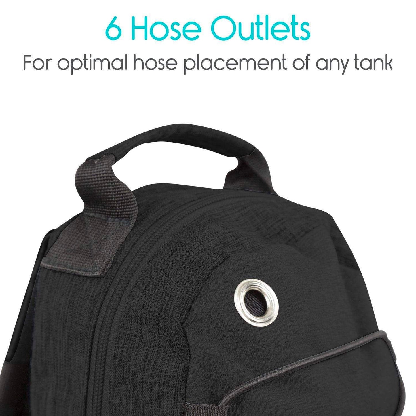 multiple hose outlets up close
