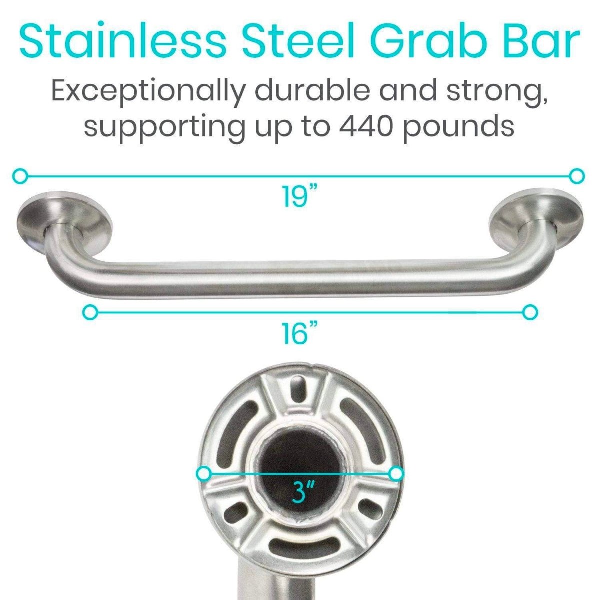 24" Grab Bar Vive Health - AskSAMIE: Answers for Accessibility