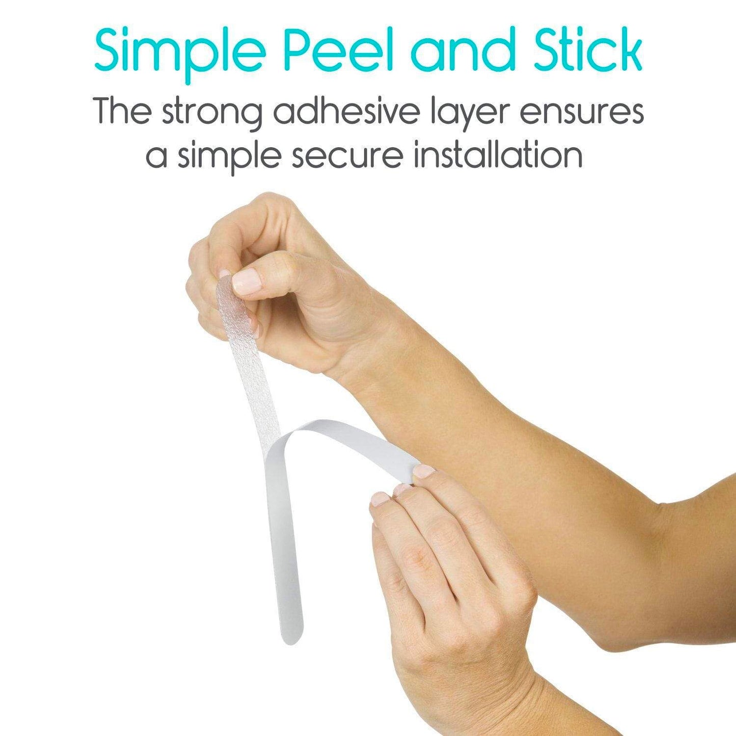 non slip adhesive strips peel and stick