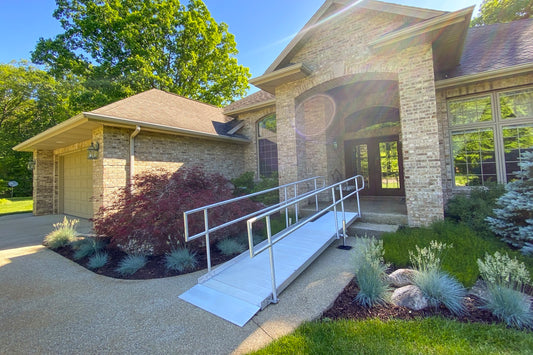 ramp attached to front of a home