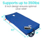 Alternate pressure low air loss 8" mattress supports up to 350 pounds