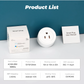 smart plug pictured with product details