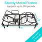 adjustable queen sized bed frame with head and knees up supports up to 350 pounds