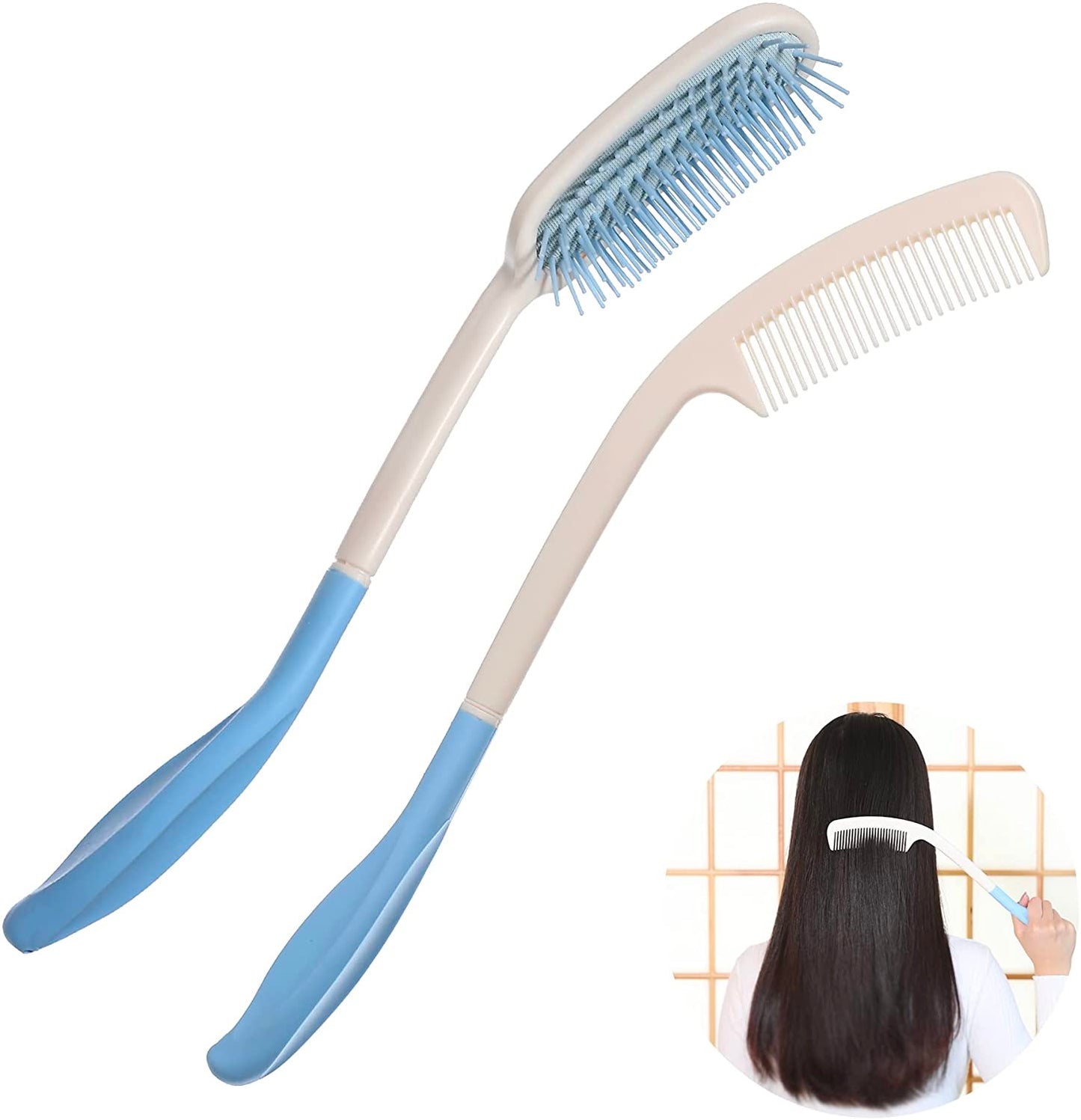 long handle comb and brush