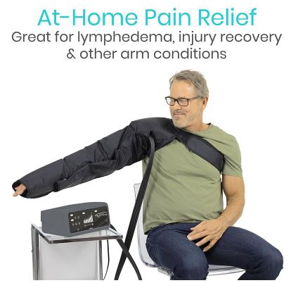 arm compression pumps provide at home pain relief