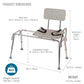 sliding tub transfer bench dimensions