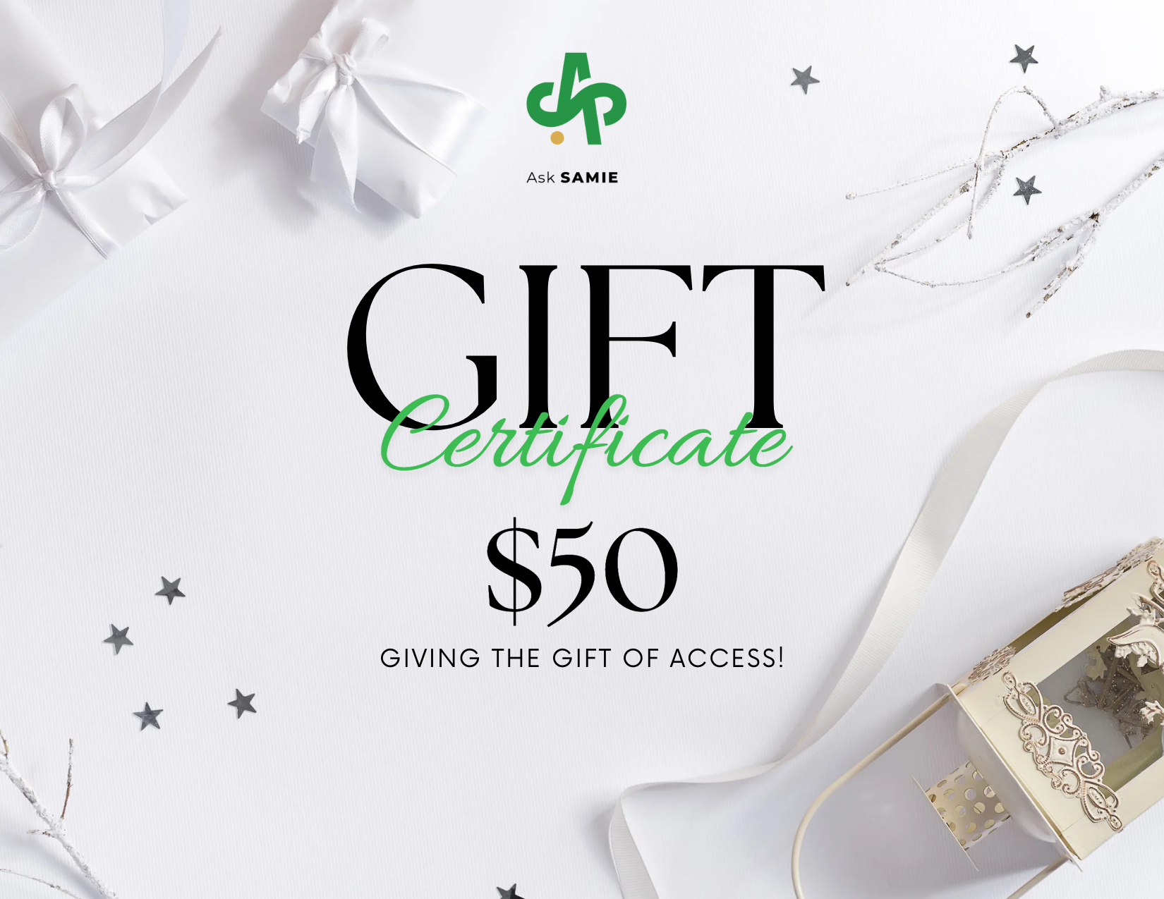 AskSAMIE gift card for $50