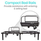 adjustable queen sized bed frame highlighting bed rail