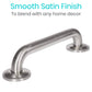Silver grab bar