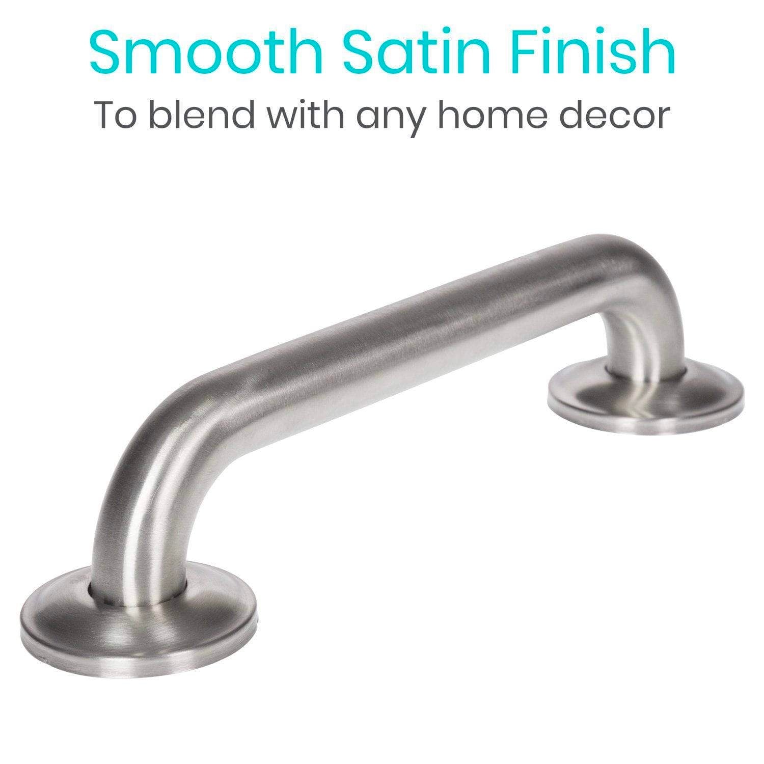 Silver grab bar
