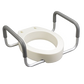 Bolted Toilet Seat Riser with Arms - Round