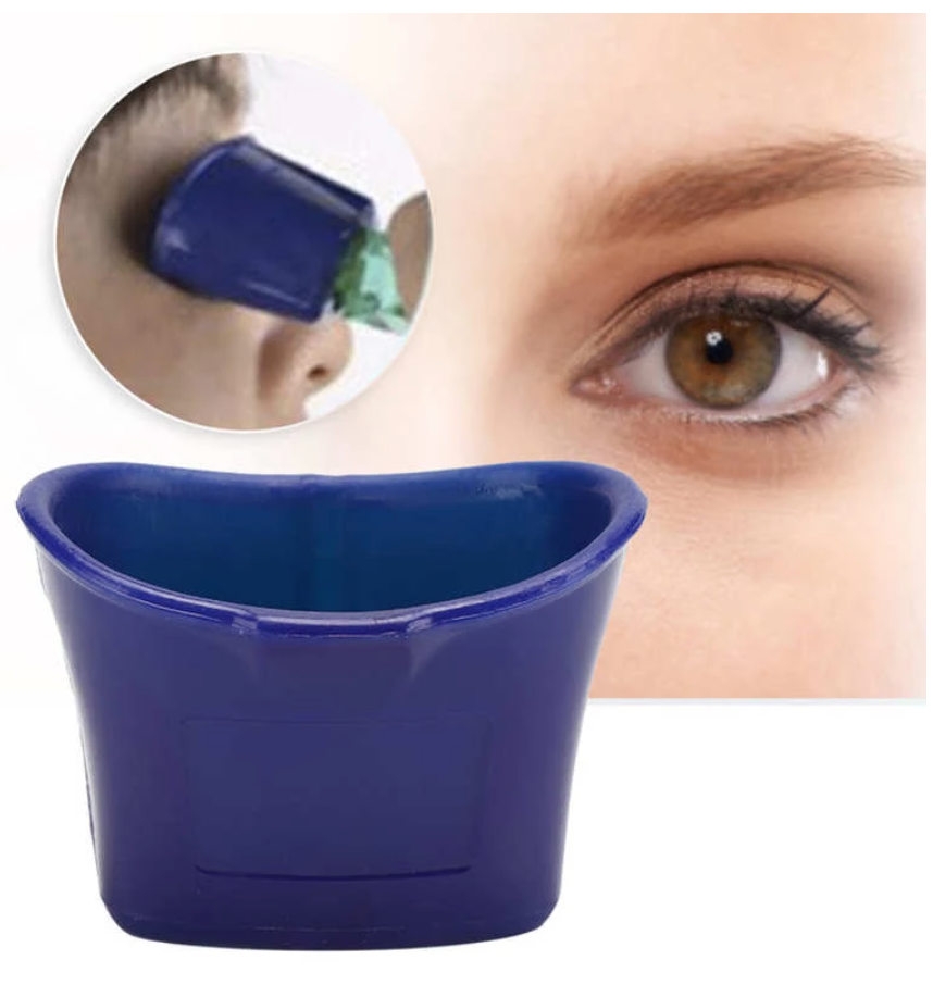eye drop guide on eye