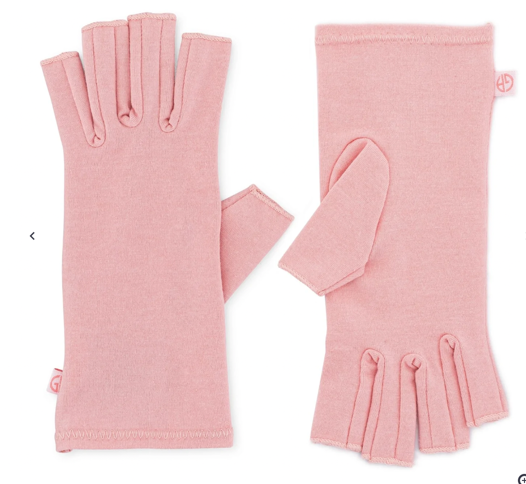 pink compression gloves