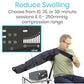 an arm compression pump reduces swelling and has options for 10, 20 or 30 minute sessions