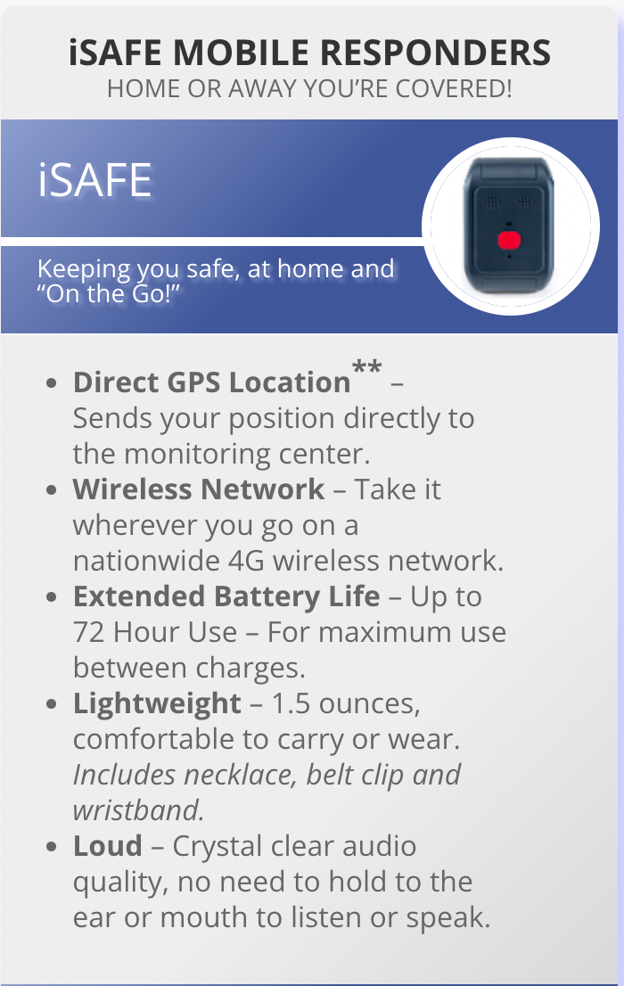 Alert Sentry iSafe Mobile responders