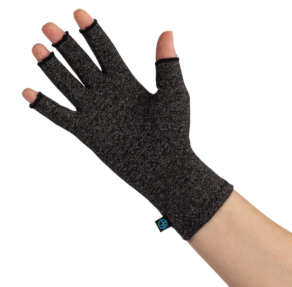 black heather compression glove